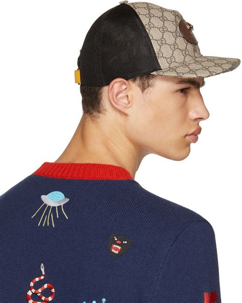 gucci baseball cap outfit|gucci men beanie hat.